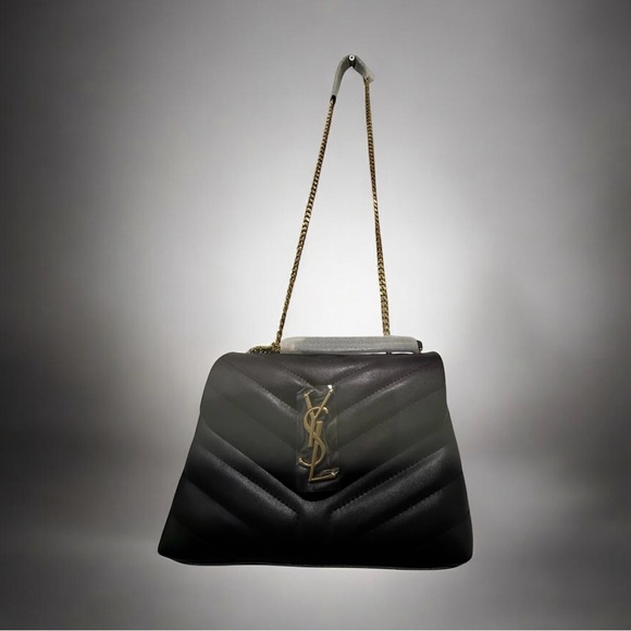 Yves Saint Laurent Bolso de hombro Loulou Matelasse Chevron de cuero pequeño - Picture 6 of 8